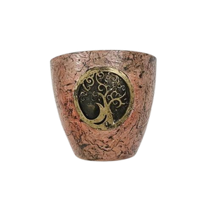 เตาเผาเครื่องหอมโลหะทำมือคุณภาพสูง ลายต้นไม้ เป็นมิตรกับสิ่งแวดล้อม ขายส่ง สำหรับเครื่องหอมอินเดีย - Product Image 1