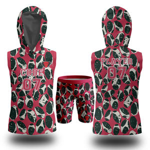 Haute Performance Personnalisé 7v7 Vêtements de Football Américain Entièrement Sublimé Durable Dry-Fit Compression Jersey Set Respirant 7on7 - Product Image 6