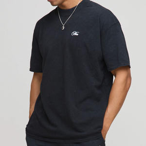 Premium Personnalisé Noir Gris Surdimensionné Homme Script Lavé T-Shirt & Short Ensemble 2 Pièces Ensemble Gym Workout & Streetwear T-shirt Pour Hommes - Product Image 5