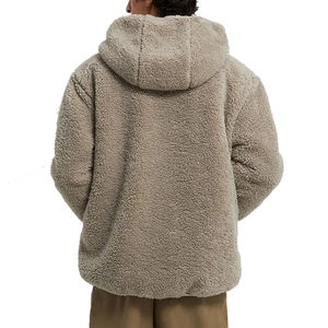 Chaqueta Sherpa 100% Algodón, Chaqueta Cortavientos Bordada de Invierno, Sudadera con Capucha de Forro Polar, Sudadera Sherpa para Hombre - Product Image 3