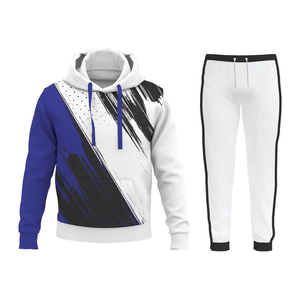 Wholesale Custom Sublimated Zipper Cotton Plus Size Men's <b>Sets</b> 100% Bamboo Fiber Custom Print <b>Set</b> Winter Sublimation Tracksuits - Product Image 1