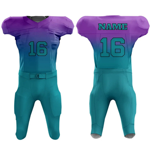 Uniforme de football américain haut de gamme pour hommes vêtements de sport haute qualité grande taille à manches courtes - Product Image 5