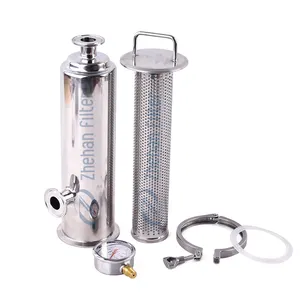 Zhehan Custom 304 316L Stainless Steel nut milk beer beverage filter for CIP cleaning system