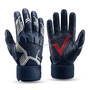 Gant de football américain personnalisable pour receveur extérieur, gaucher, à doigts entiers, avec paume en silicone épaisse et adhérente, léger - Product Image 1