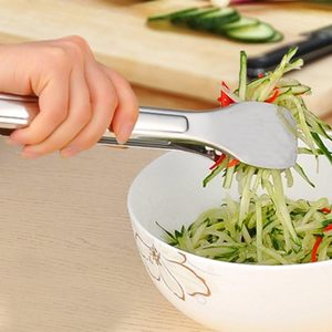Stainless Steel <b>Buffet</b> Serving Salad Tongs Serving Food Tongs for Frying, Cooking, Clipping Toast Bread, Grilling, Pastry - Product Image 5