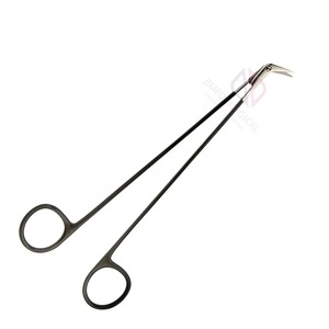 Ciseaux de chirurgie vasculaire en acier inoxydable de 12 mm à angle aigu, conception Debakey, outil de coupe manuel de haute précision, CHIRURGICAL - Product Image 3