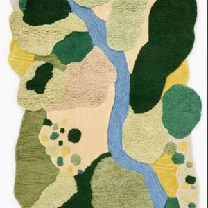 Alfombra de Lujo Moderna 2025, 150 x 200 cm, Hecha a Mano, de Pelo Corto, Resistente a las Manchas, la Mejor Oferta para Decoración de Sala de Estar - Product Image 1