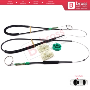 Juego de Reparación de Elevalunas Eléctrico BWR604, Puerta Derecha para A3 S3 MK1 8L1 1996-2003, 2/3 Puertas, Hatchback, Coupé, 8L3837462 - Product Image 3