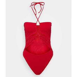 Traje de Baño Monokini de Una Pieza con Corte Alto y Logotipo Frontal, Secado Rápido, Tejido Transpirable y Ecológico, Ajuste Cómodo para Viajes y Vacaciones - Product Image 5