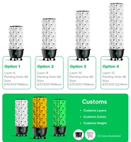 Système de culture hydroponique vertical intelligent pour jardin en tour, culture intérieure et extérieure de légumes, herbes et laitues, équipement d'agriculture aéroponique