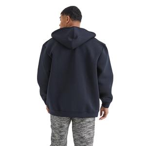 Sudadera con capucha para hombre 100% algodón polar con cremallera, calidad premium, estilo vintage lavado, gruesa, oversize, con estampado de letras, resistente al viento, ideal para invierno. - Product Image 2