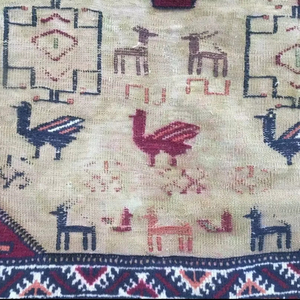 พรมแบบถักด้วยมือดีไซน์อัฟกานิสถานสไตล์วินเทจปรับแต่งได้ขนาด5x8 6x9 9x12ใช้ปิคนิคมีหลายขนาดและหลายสี - Product Image 1