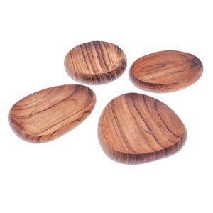Assiette à pizza en bois de forme ronde de taille personnalisée conception simple décoration de table et de table écologiques à vendre - Product Image 4