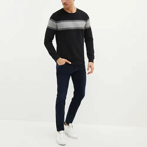2026 nouveauté hommes à manches longues pull col rond sweat Offre Spéciale hiver Polyester/coton uni teint sweats pour hommes - Product Image 3