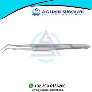 Pinzas de vendaje dental Instrumentos dentales Pinzas dentales Meriam Angular dentado | Acero inoxidable médico - Product Image 2