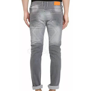 กางเกงยีนส์ผู้ชายแบบลำลองมีกระดุมน้ำหนักเบาสีออกแบบได้ตามต้องการ - Product Image 2