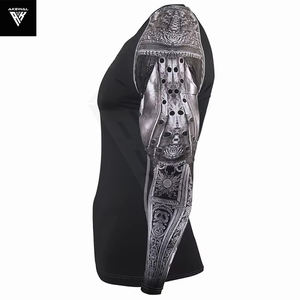 Rashguard Unisexe Premium de Haute Qualité, Conception Personnalisée OEM, Imprimé par Sublimation, Séchage Rapide, Respirant, Écologique, pour Fitness, Manches Longues - Product Image 2