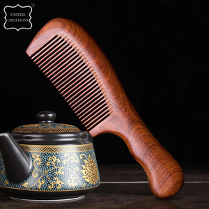 Peignes à barbe en bambou en bois pour cheveux et barbe pour hommes Peigne en bois naturel fait à la main - Product Image 5