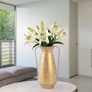 Jarrón de Piso Moderno de Diseño Nuevo, Ecológico, de Aluminio Cromado, para Decoración del Hogar, Bodas y Navidad - Product Image 4