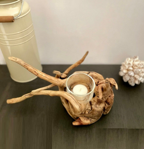 Nouveau Look Bougeoir Maison Villa Éclairage Conception À La Main Bougeoir En Bois Intérieur Maison et Salon - Product Image 6