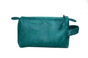 Neceser de cuero de gamuza refinada Organizador de cuidado personal elegante - Product Image 2