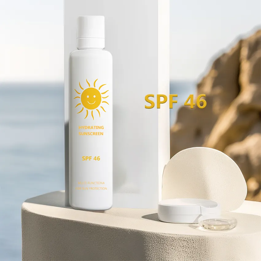 Protetor solar OEM de marca própria leve como uma pena sem medo sob o sol protetor facial diário hidratante spray para rosto