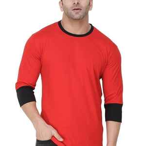 <b>Men's</b> 100% Cotton Hip Hop Oversized Long Sleeve <b>T</b>-<b>Shirt</b> <b>Turtleneck</b> Embroidered Anti-Wrinkle Custom Logo Print Available Solid - Product Image 5