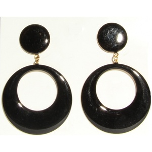 Pendientes Geométricos Clásicos 2026 B;ack, Joyería Hecha a Mano Popular en Europa y América, Pendientes de Cadena Acrílica, Artesanía Bh - Product Image 1