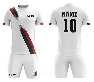 เครื่องแบบสโมสรถักนิตติ้งสำหรับผู้ชายเสื้อฟุตบอลแห้งเร็วแบบลำลองพิมพ์ซับลิเมชันเต็มตัว - Product Image 1