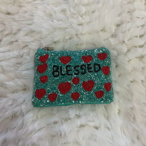 กระเป๋าใส่เหรียญประดับลูกปัดแบบคลาสสิกกระเป๋าแต่งหน้าประดับด้วยลูกปัดมุกและเพชรของขวัญสำหรับงานแต่งงานหรือปาร์ตี้สำหรับผู้หญิง - Product Image 1