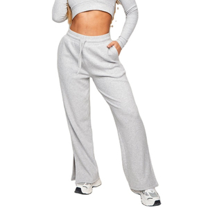 Pantalones Deportivos Grises Holgados para Mujer, Pantalones Deportivos Hechos a Medida con Cintura Elástica - Product Image 6