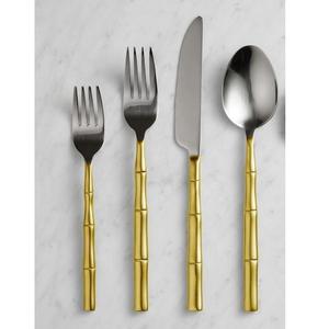 Conception traditionnelle en acier inoxydable manche incrusté d'os ensemble de couverts restaurant mariage vente chaude ensemble de couverts à bas prix - Product Image 4