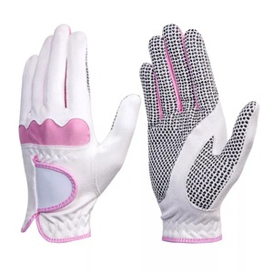 Directo de fábrica de alta calidad Cabretta guantes de golf de cuero genuino logotipo personalizado impreso transpirable impermeable equipo deportivo UV - Product Image 3