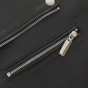 Chaqueta de Cuero Vacuno de Talla Grande al por Mayor para Hombre, Chaqueta de Cuero de Cordero de Moda de Invierno para Hombre, Chaqueta de Cuero para Hombre - Product Image 6