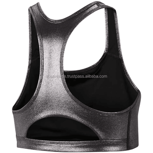 Offre Spéciale soutiens-gorge de sport pour femmes col en U séchage rapide vêtements de Fitness couleur unie sans manches soutien-gorge à glissière grande taille réversible léger - Product Image 6