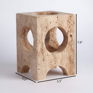 Soporte de vino para decoración del hogar indio hecho a mano, estantes de vino de piedra decorativa y piedra travertino para Bar, bañeras de bebidas y cubos de hielo - Product Image 6