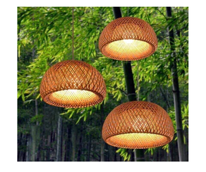 โคมไฟเพดานไม้ไผ่ทำมือจากเวียดนามขายส่งหรูหราสำหรับสไตล์ในร่มและกลางแจ้งโคมไฟพรีเมี่ยมจำนวนมาก - Product Image 2