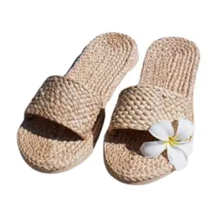 Sandálias femininas planas multicoloridas, sapatos de verão para mulheres, jacinto de água, praia, ervas marinhas, chapéus de verão 2024, produtos mais procurados