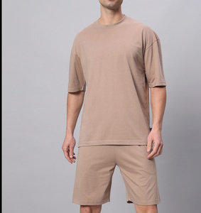 Ensemble de jogging léger et de haute qualité pour hommes, en coton, personnalisable, avec short - Product Image 5