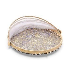 ฝาครอบอาหารเปลือกหอยมุก งานฝีมือทำมือ สำหรับปกป้องอาหาร ใช้เสิร์ฟบนโต๊ะอาหาร และตกแต่ง จากประเทศเวียดนาม - Product Image 1