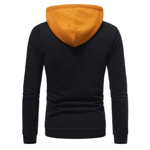 Ensemble de pantalons de survêtement à capuche avec cordon de serrage de couleur assortie pour hommes vêtements d'hiver à manches ordinaires personnalisés couleur bloc OEM - Product Image 2