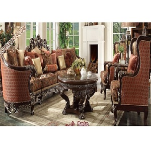 Juego de Muebles para el Hogar de Madera Moderna Europea con Sofá de Madera de Teca, Tamaño Personalizado y Color Personalizado para Sala de Estar Formal - Product Image 1