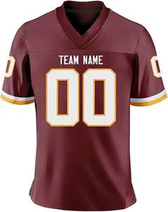 OEM ODM conçu sur mesure football américain uniforme maillot de haute qualité Offre Spéciale imprimé haut matériel tissu chemises respirant - Product Image 3