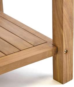 Table d'appoint convertible minimaliste écologique pliable en bois massif pour appartement - Product Image 5