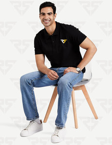 Vêtements de golf tricotés en coton T-shirt polo pour hommes T-shirt décontracté Polo de golf imprimé pour hommes avec votre propre logo - Product Image 4