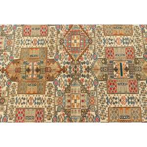 Alfombra Vintage Grande de 6.5x9.7 pies, Alfombra Turca de Lana con Diseño Floral en Tonos Marrón y Azul - Product Image 5