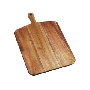 Bandeja de madera para servir alimentos hecha a mano de primera calidad con asas hechas de madera de acacia para uso en el hogar y el restaurante Chop Block - Product Image 3
