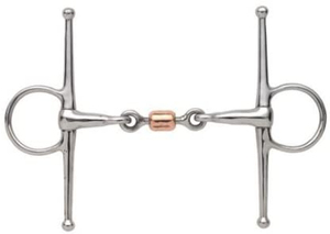Fijación de mejilla completa de acero inoxidable alemán con tachuela ecuestre de fácil control de cacahuete de cobre para montar a caballo - Product Image 4