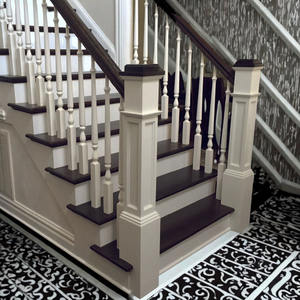 Top Product Newels 4091FP Boîte en caoutchouc solide Newel avec détails à écran plat Pièces d'escalier élégantes pour tout escalier d'EFS - Product Image 6