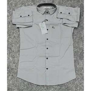 Camisas sólidas para hombre de alta calidad, ropa informal, Camisa de algodón pesado disponible a precio mayorista del exportador indio - Product Image 2